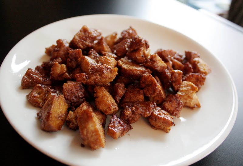 Fakin' tofu bacon (facon) Veganmisjonen